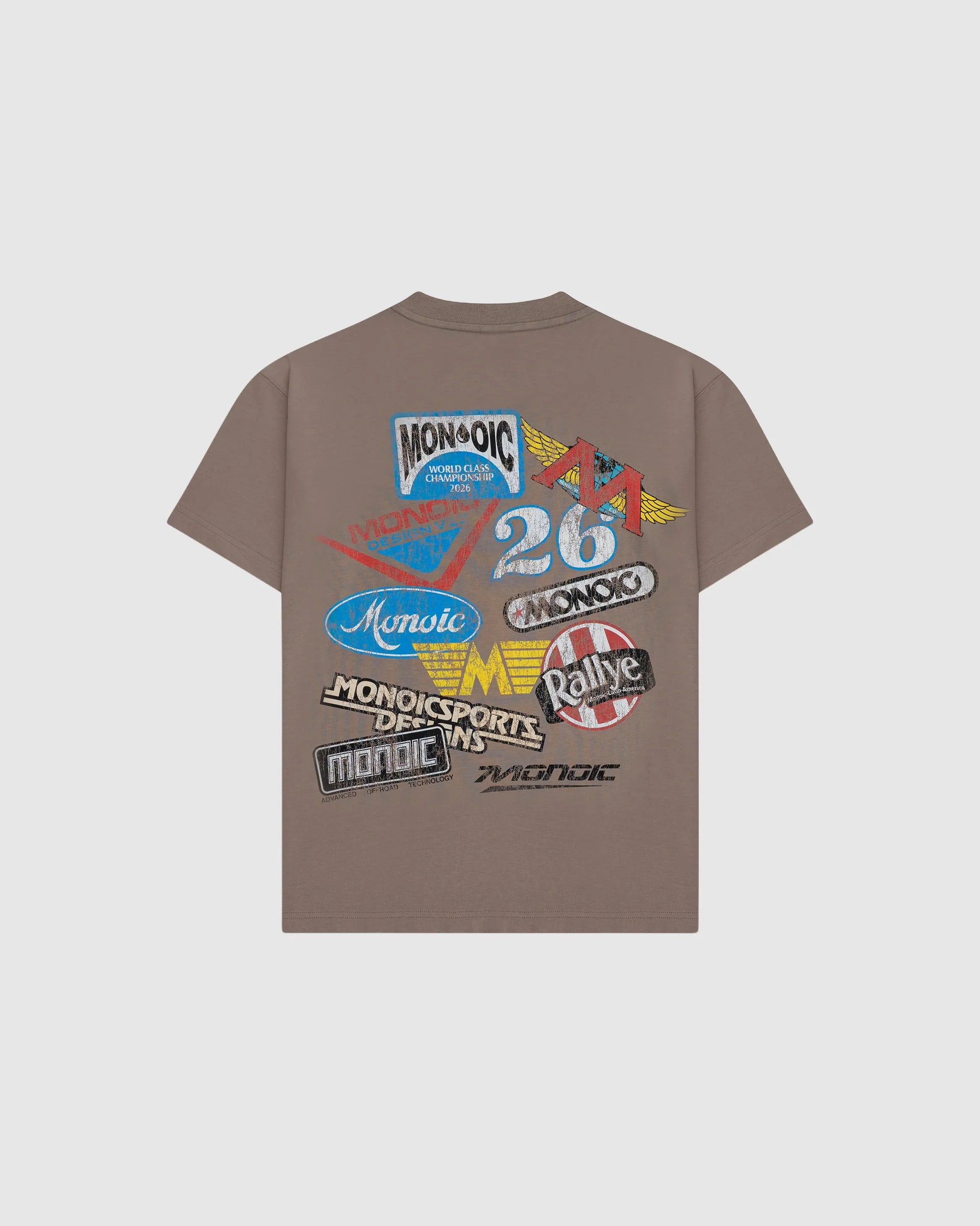 Monoic Camiseta Oversized Sponsors - Sand