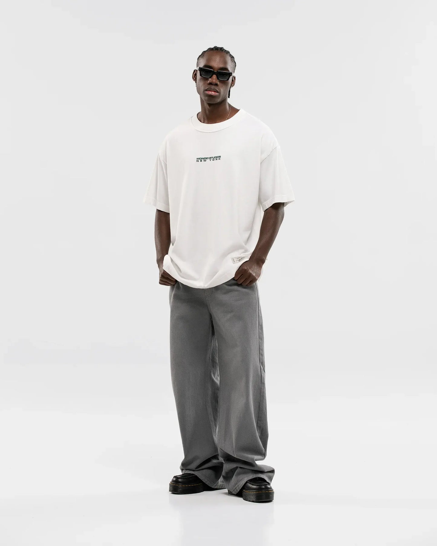 Monoic Wide Fit Jean - Gris Ratón