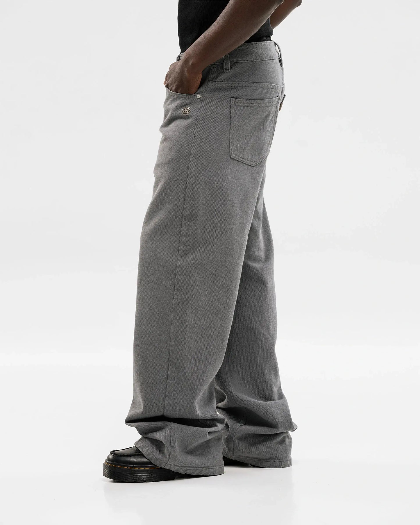 Monoic Wide Fit Jean - Gris Ratón