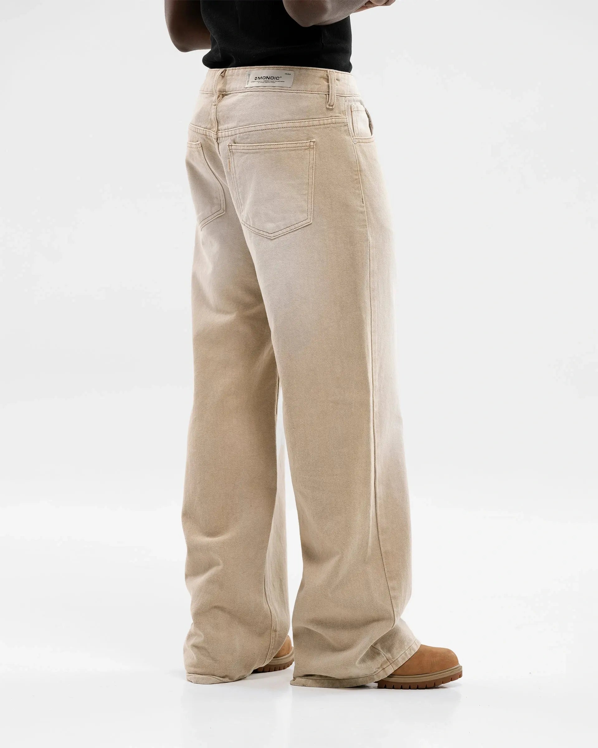 Monoic Wide Fit Jean - Khaki