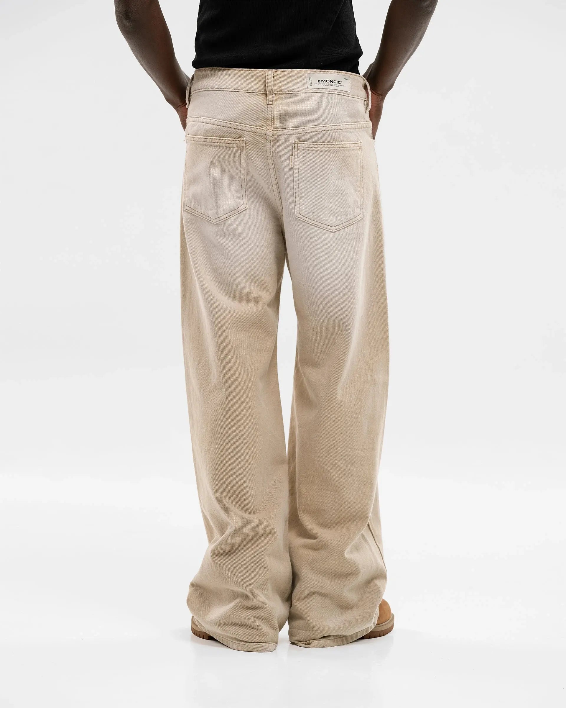Monoic Wide Fit Jean - Khaki