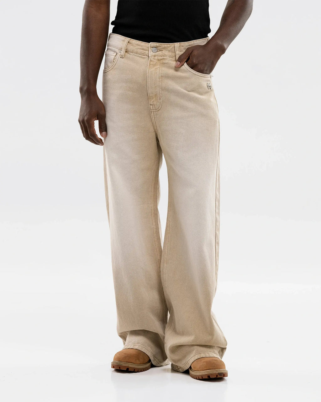 Monoic Wide Fit Jean - Khaki