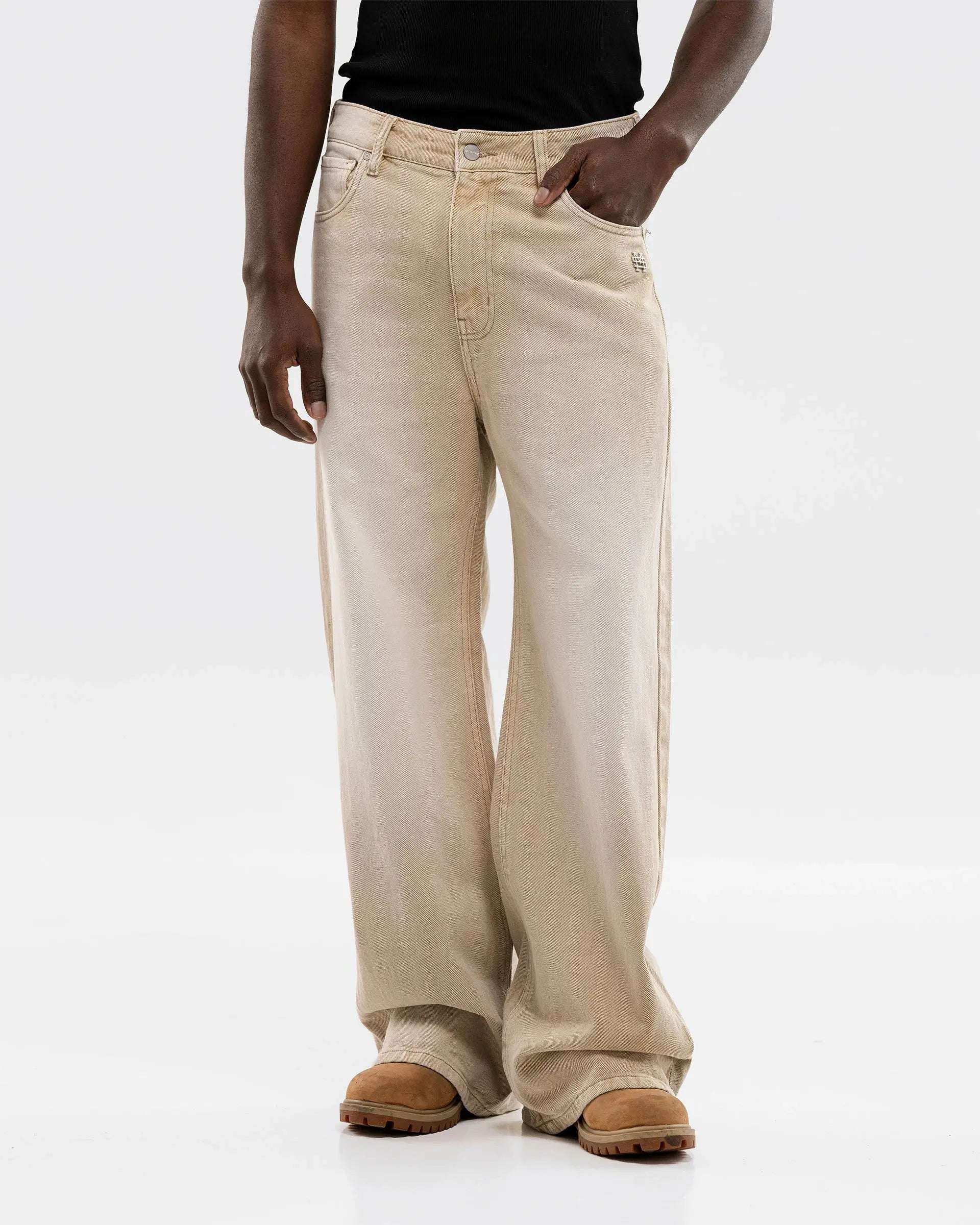 Monoic Wide Fit Jean - Khaki