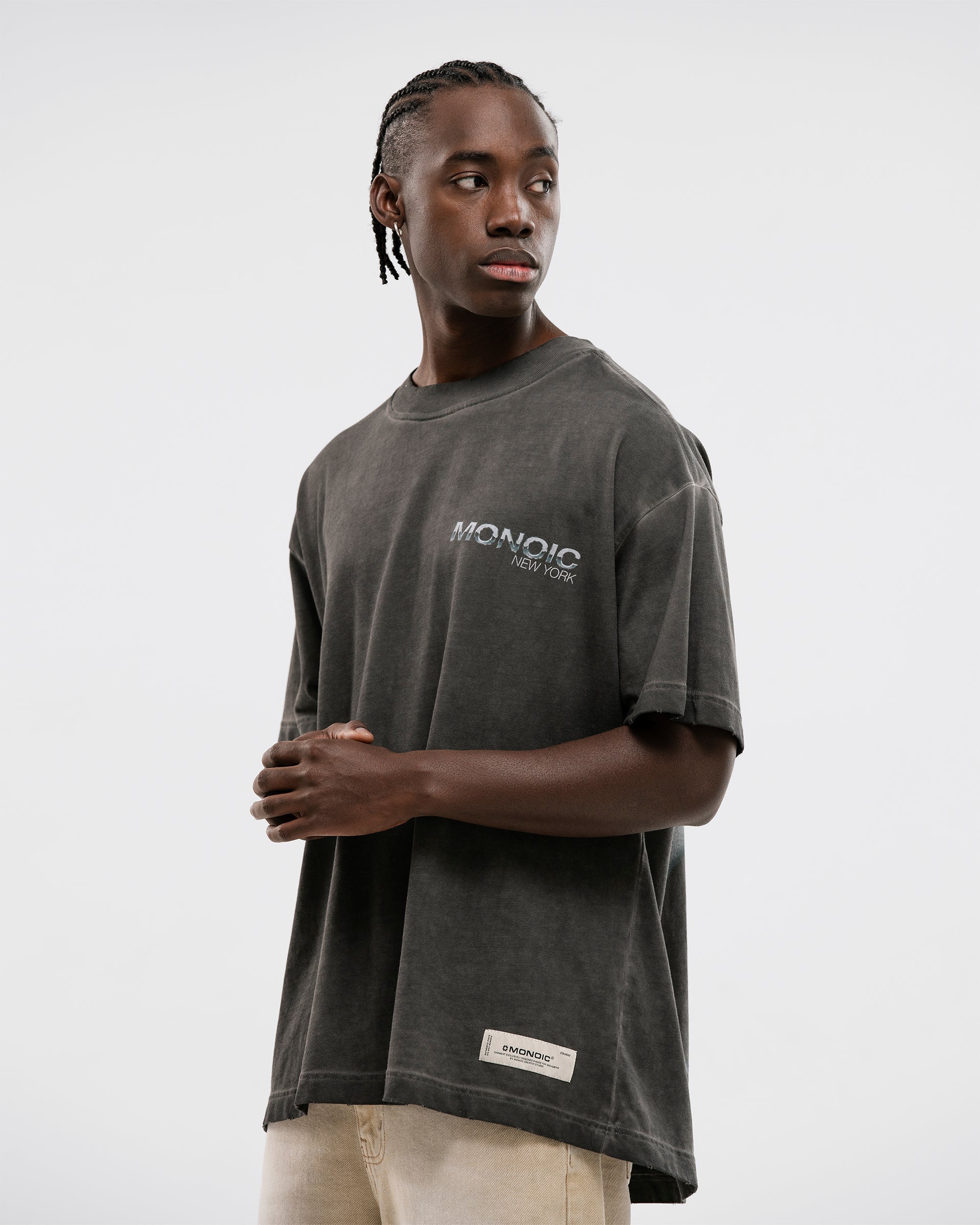 Monoic Camiseta Liberty - Gris Desgastado