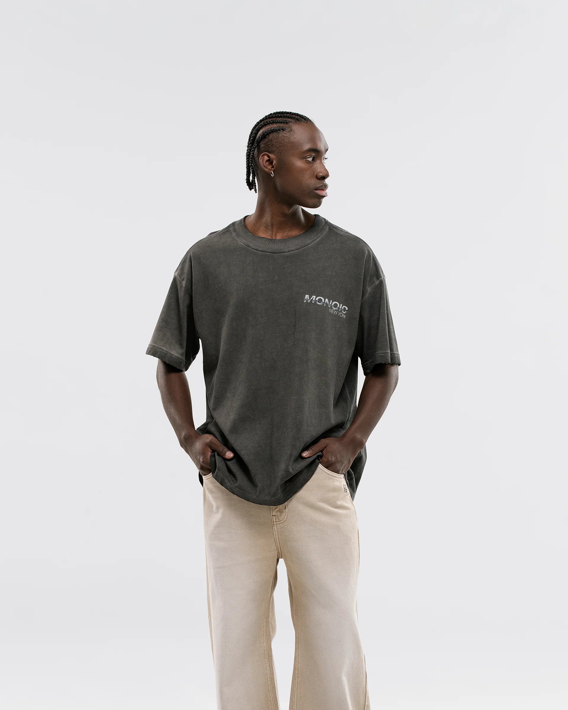 Monoic Camiseta Liberty - Gris Desgastado