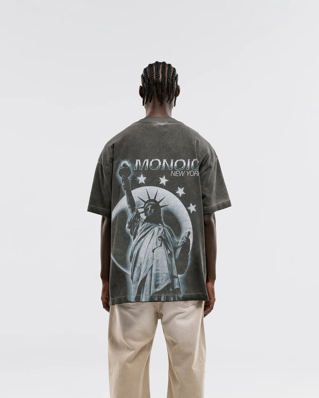 Monoic Camiseta Liberty - Gris Desgastado