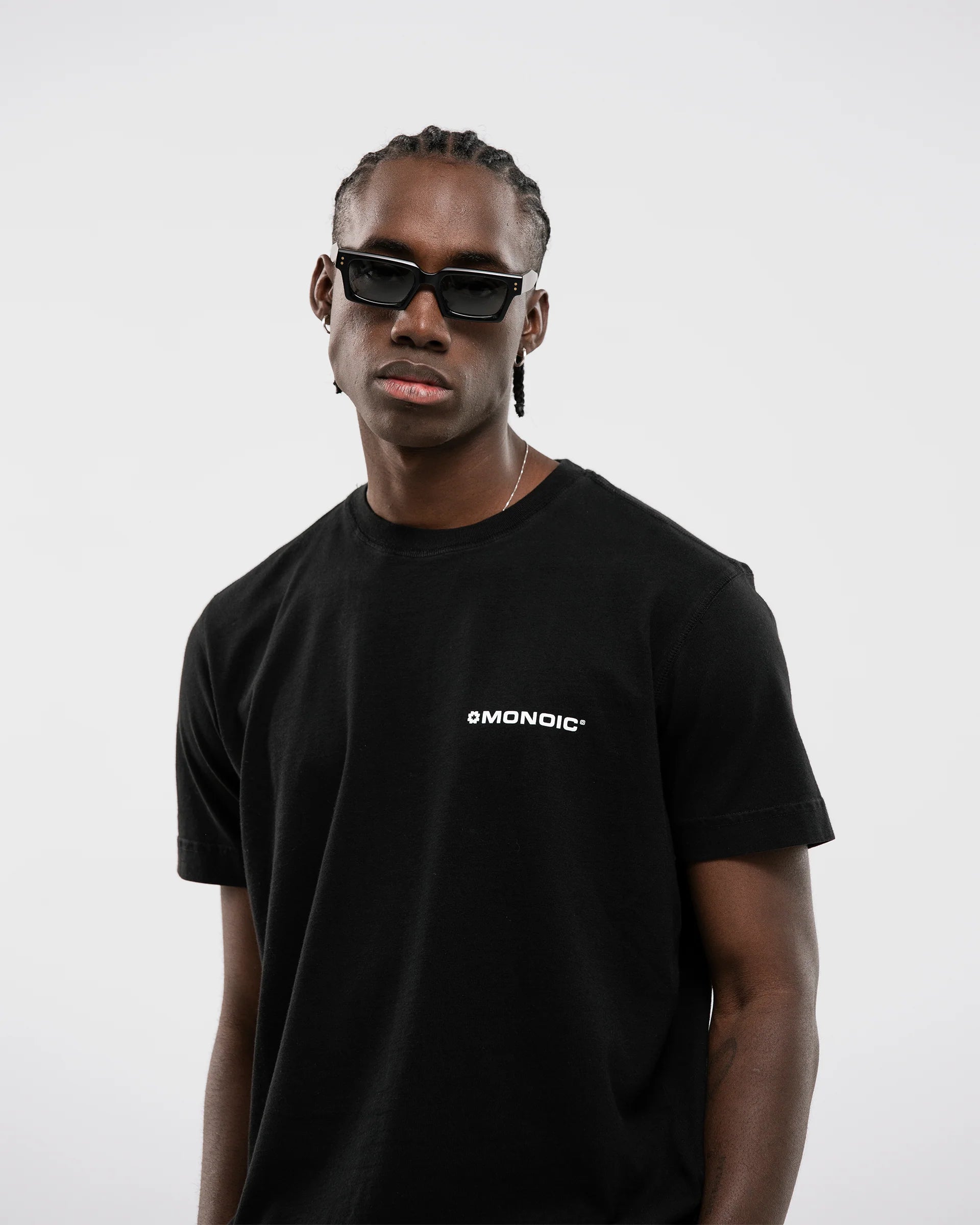 Monoic Camiseta Regular Fit Básica V2 - Negro Oscuro