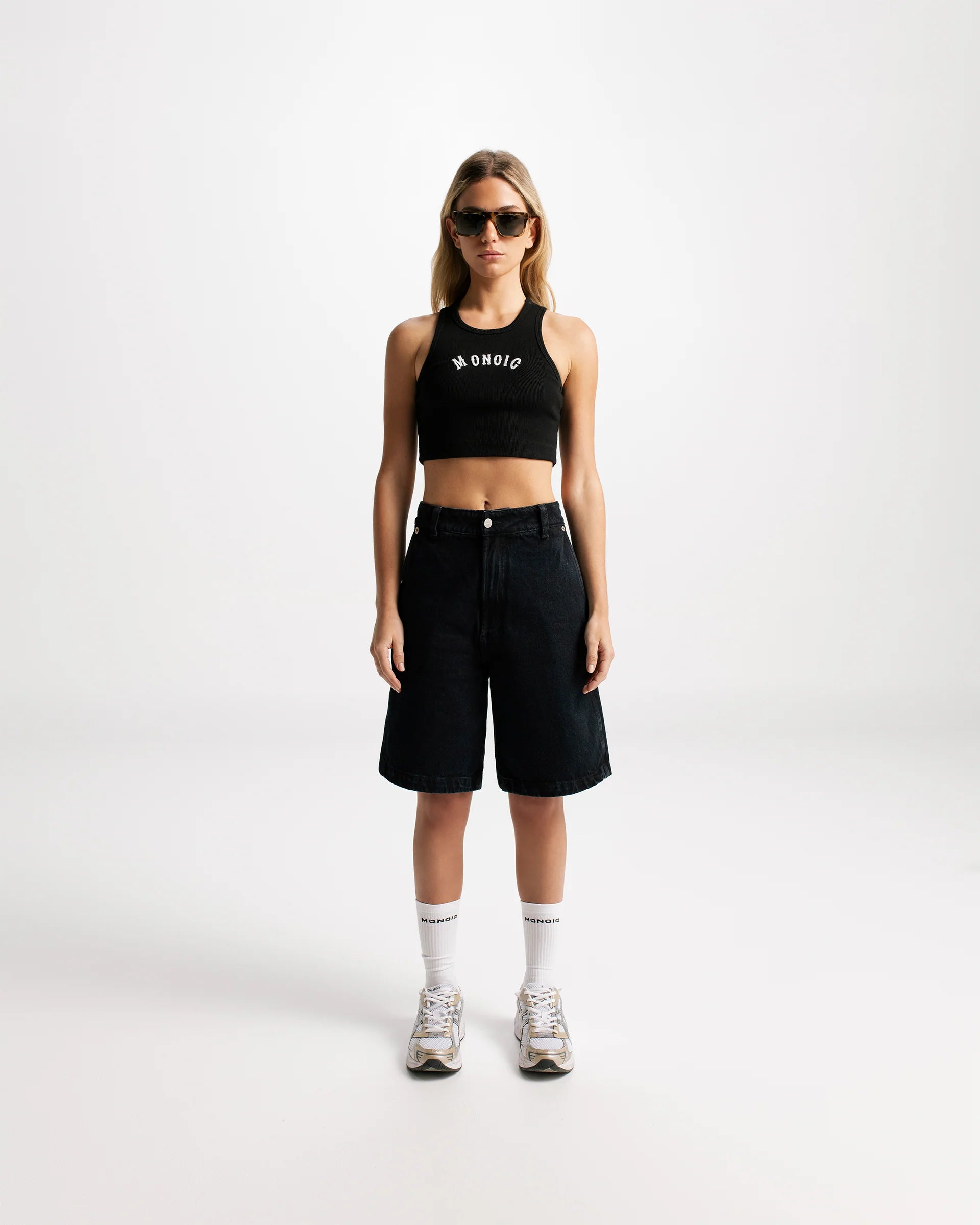 Monoic Baseball Top - Negro Oscuro
