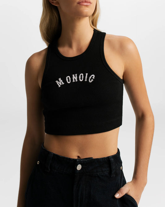 Monoic Baseball Top - Negro Oscuro