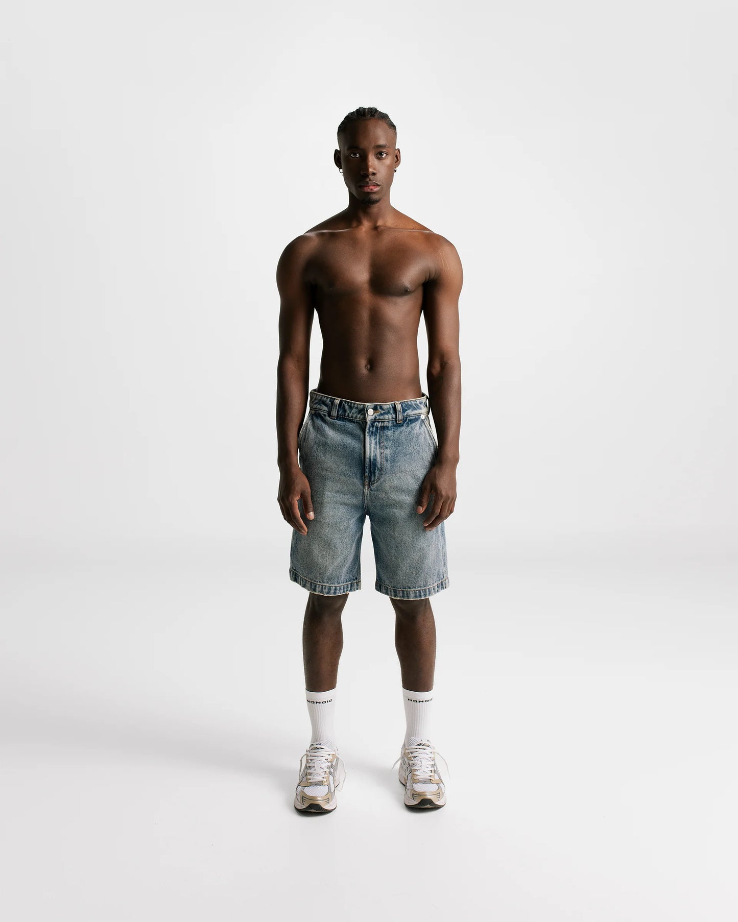 Monoic Denim Jorts - Azul Crema Shorts