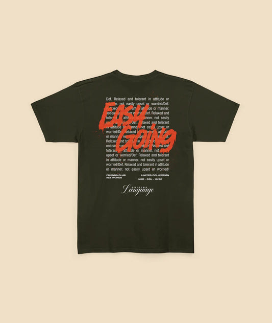 LOWKEY ORIGINS LANGUAGE EASYGOING VERDE - T SHIRT