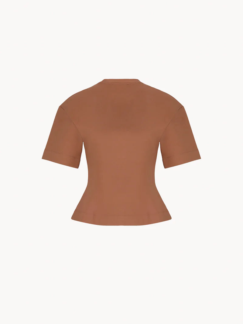 Celeit girly oversized tee Brown