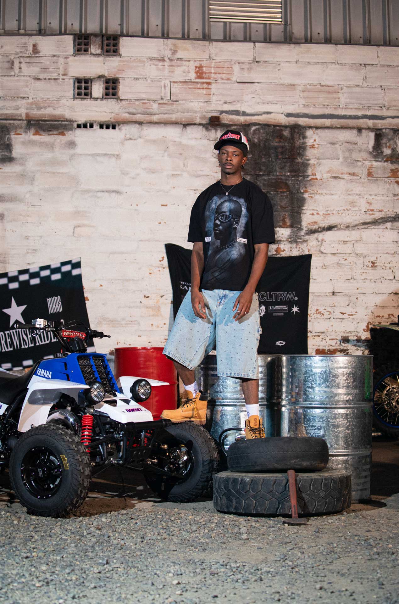 Culturewise camiseta oversize dmx negro CWQ3OVER-DMX