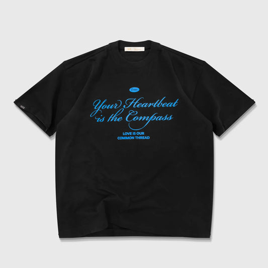 True Heartbeat Oversized T-Shirt - Black