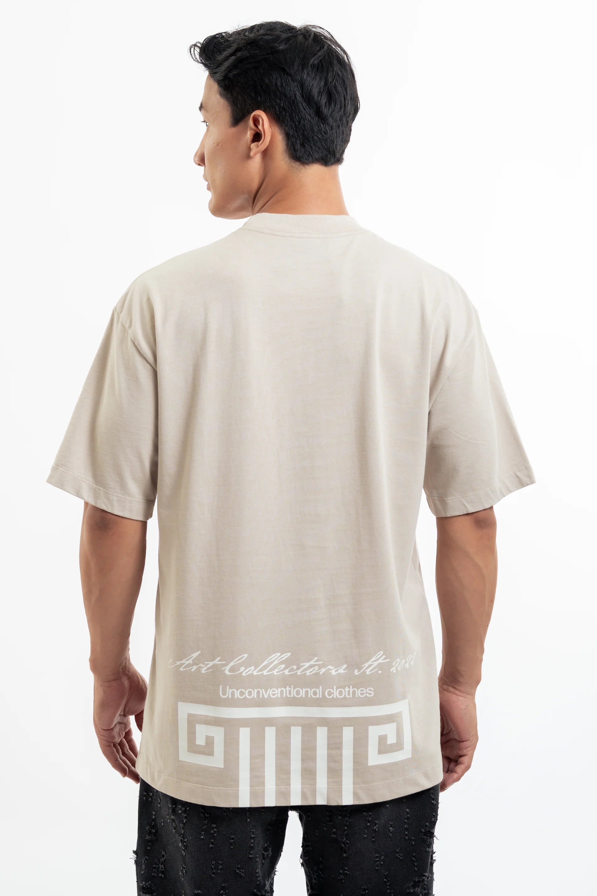 Artdist Column Sand Semioversized Fit T-Shirt