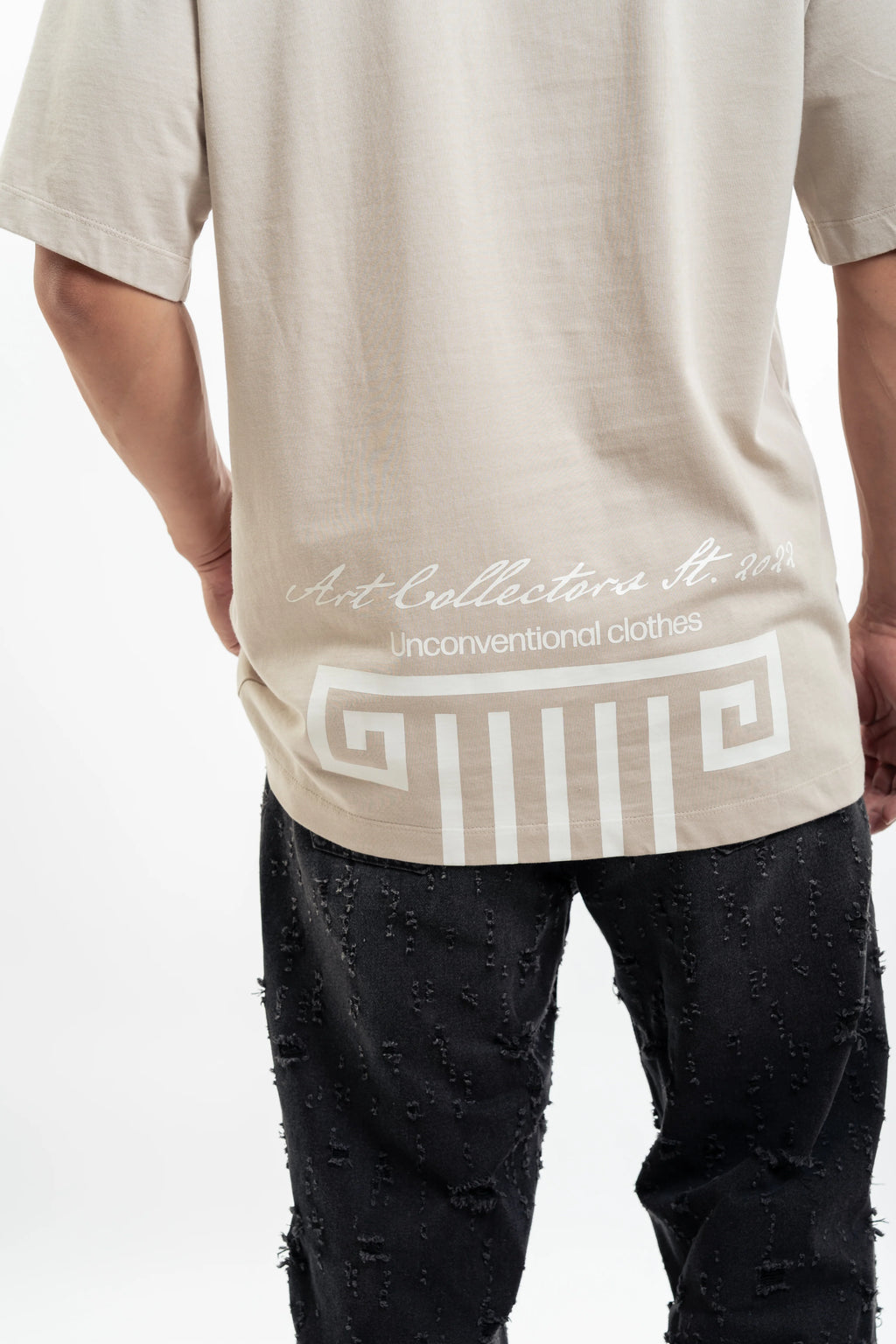 Artdist Column Sand Semioversized Fit T-Shirt