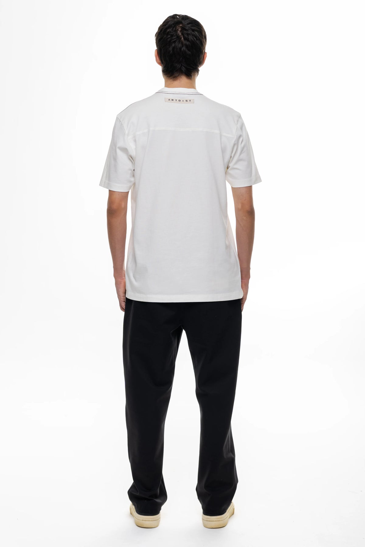 Artdist Stroke Ivory Regular Fit T-Shirt