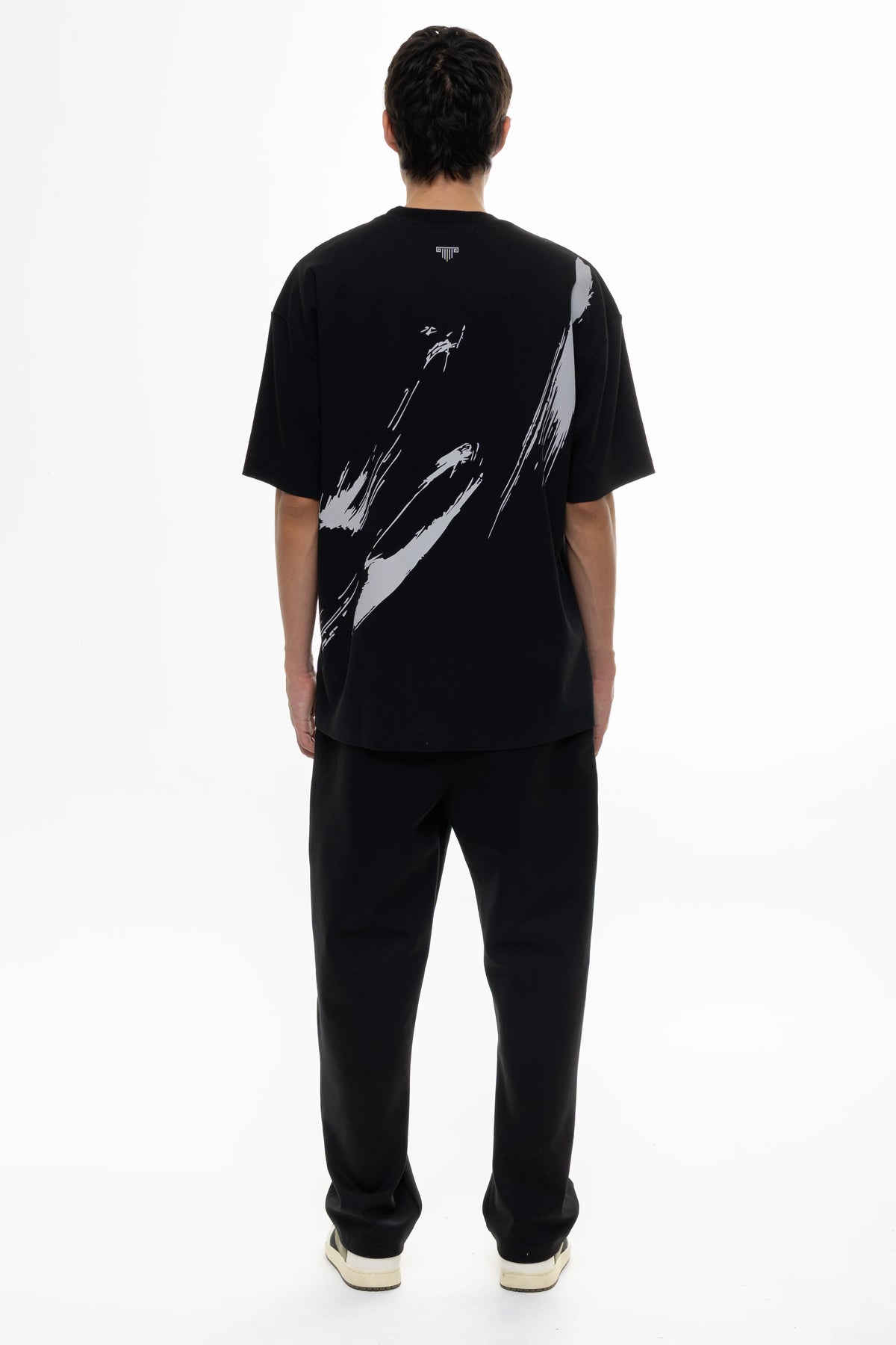 Artdist Mind Black Semioversized Fit T-Shirt