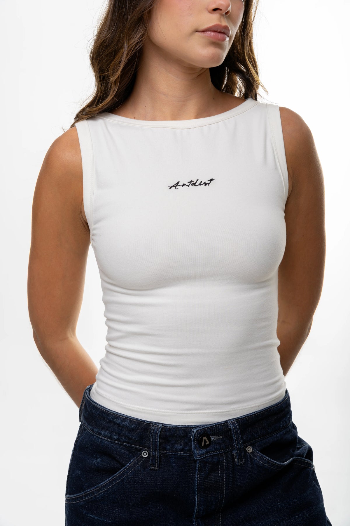 Artdist Grain Ivory Tank Top