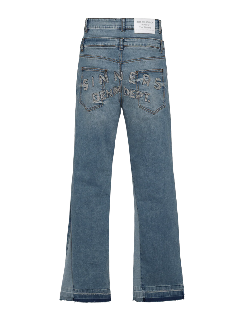 Sinners double blue flared jeans