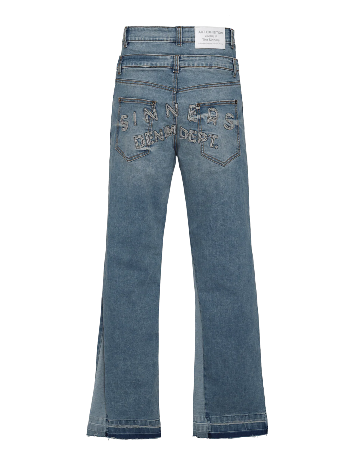 Sinners double blue flared jeans