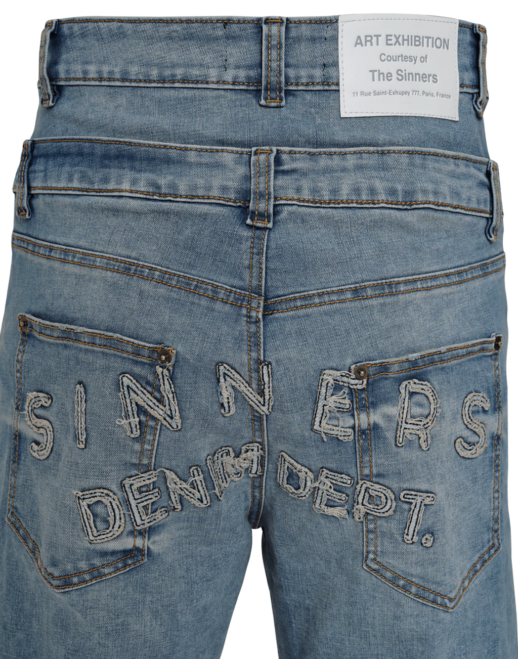 Sinners double blue flared jeans