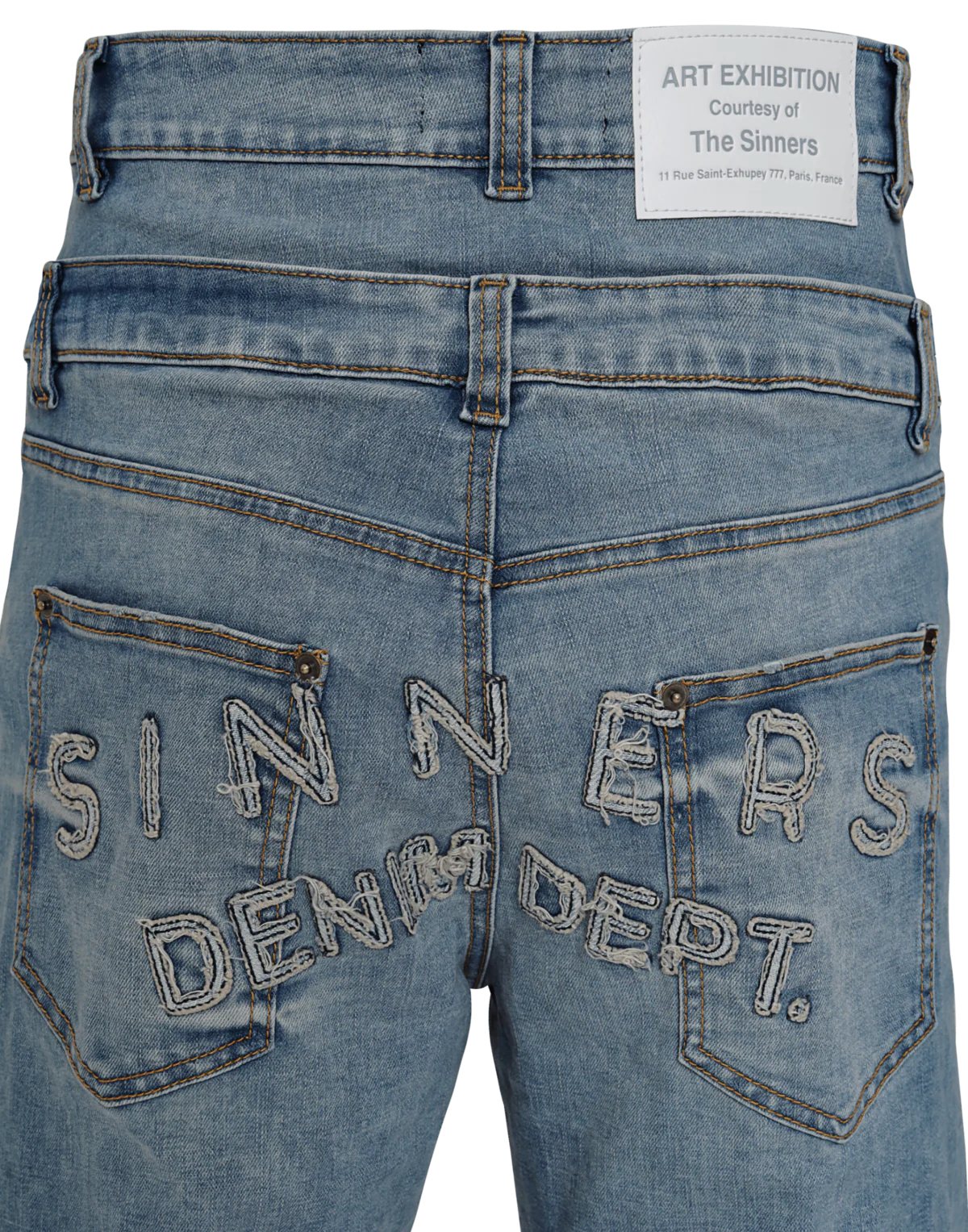 Sinners double blue flared jeans