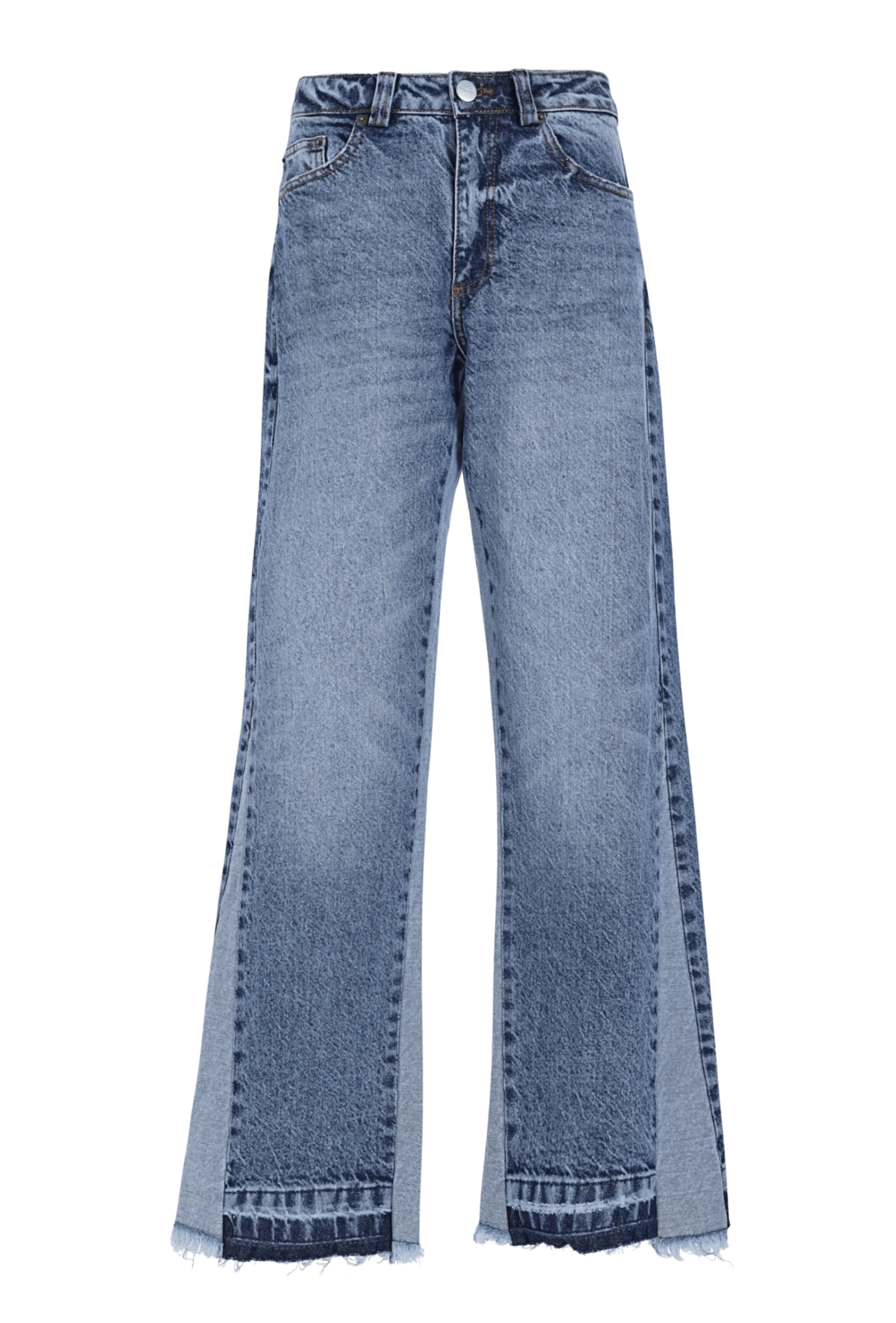 Sinners embroidered flared jeans