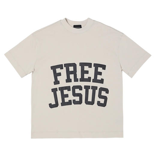 Sinners free jesus olive t-shirt