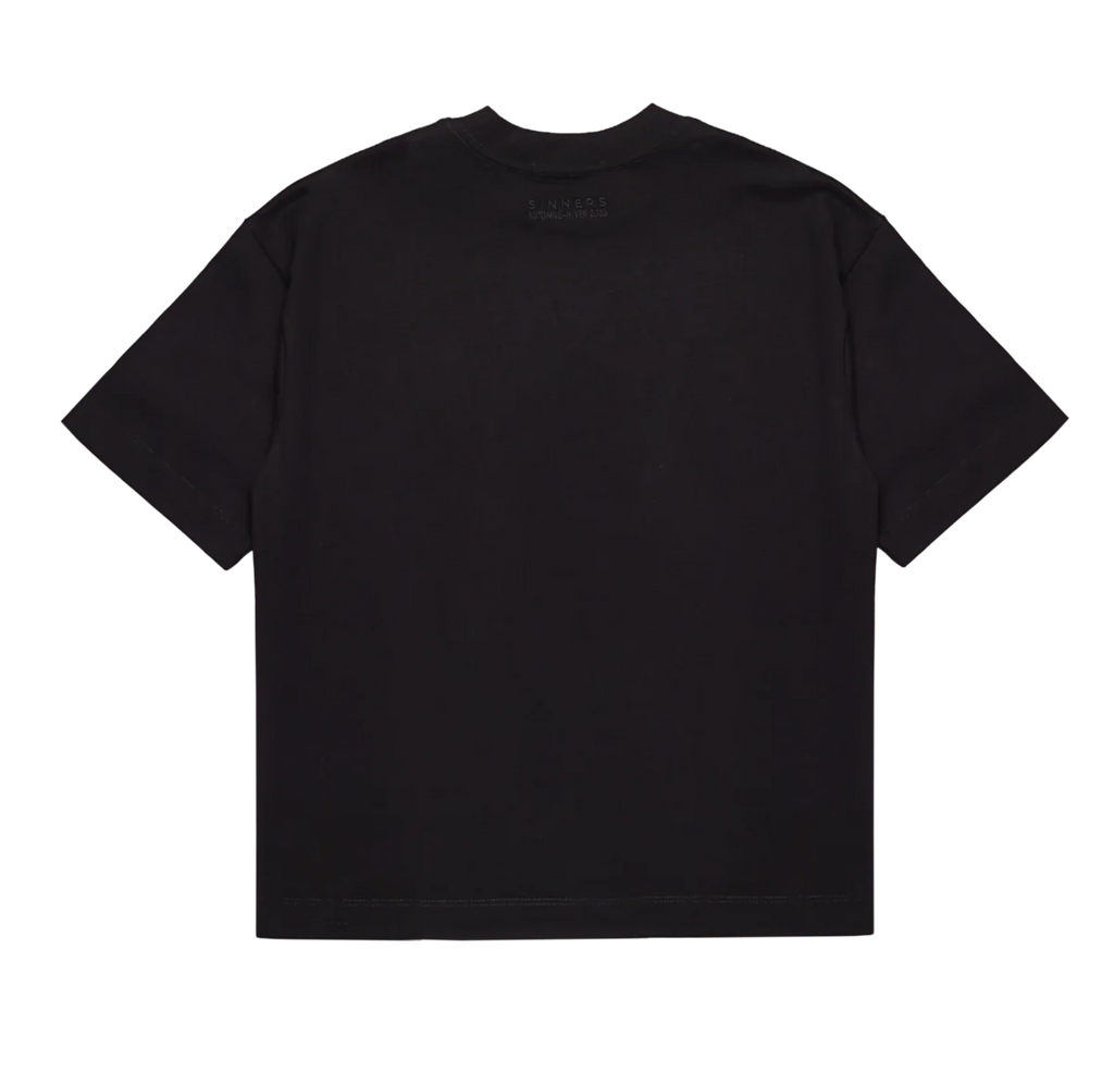 Sinners surrealism black t-shirt