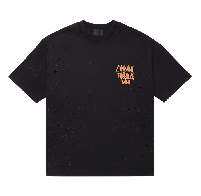 Sinners def shotgun black t-shirt