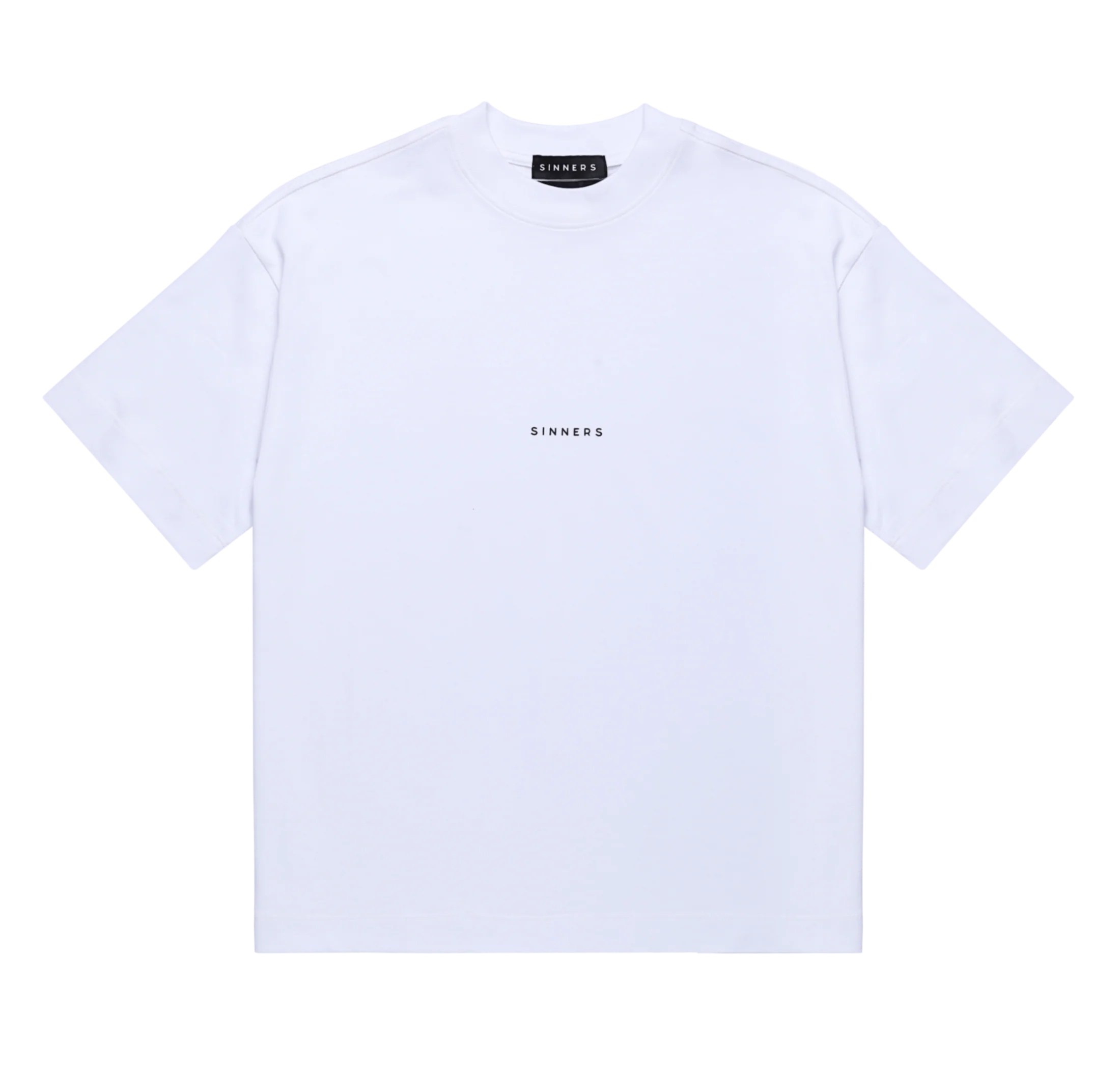Sinners center logo white t-shirt