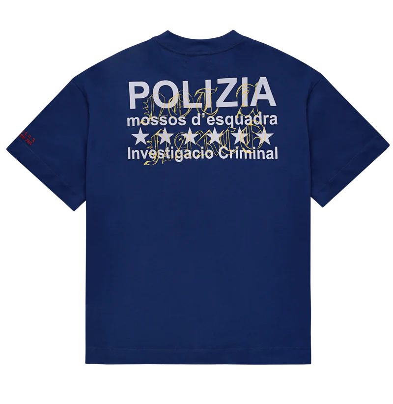 Sinners polizia blue t-shirt