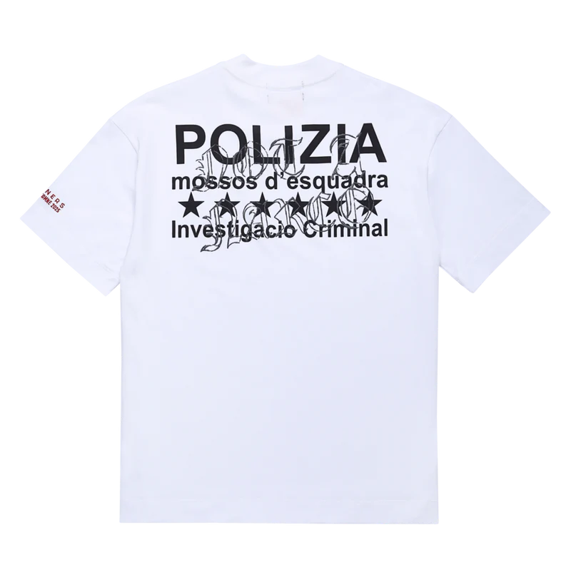 Sinners polizia white t-shirt
