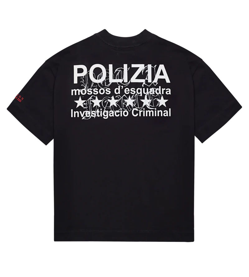 Sinners polizia black t-shirt