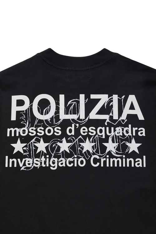 Sinners polizia black t-shirt