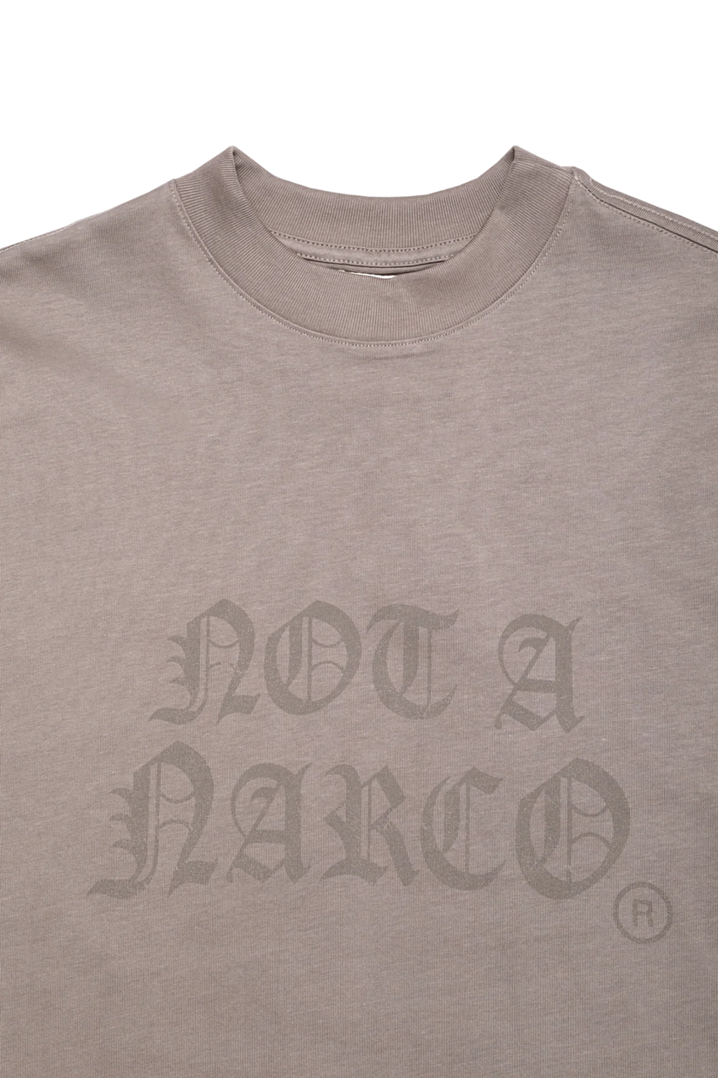 Sinners not a narco taupe t-shirt