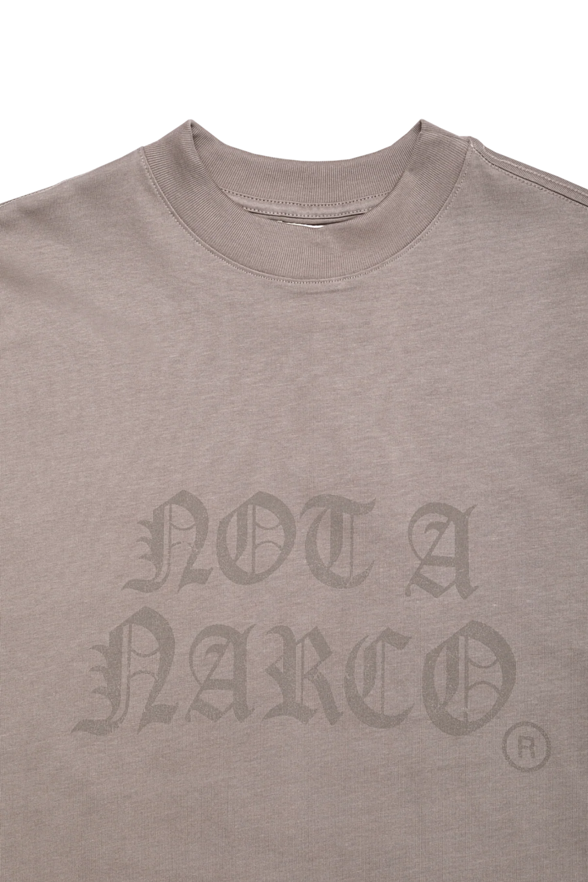 Sinners not a narco taupe t-shirt