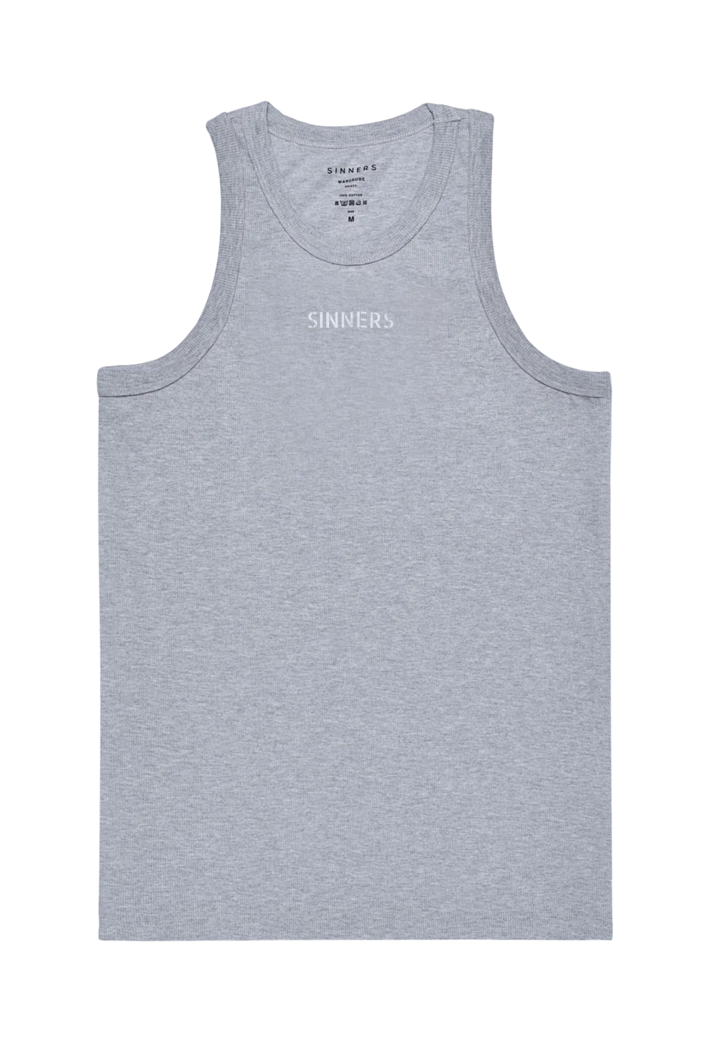 Sinners gray men tank top