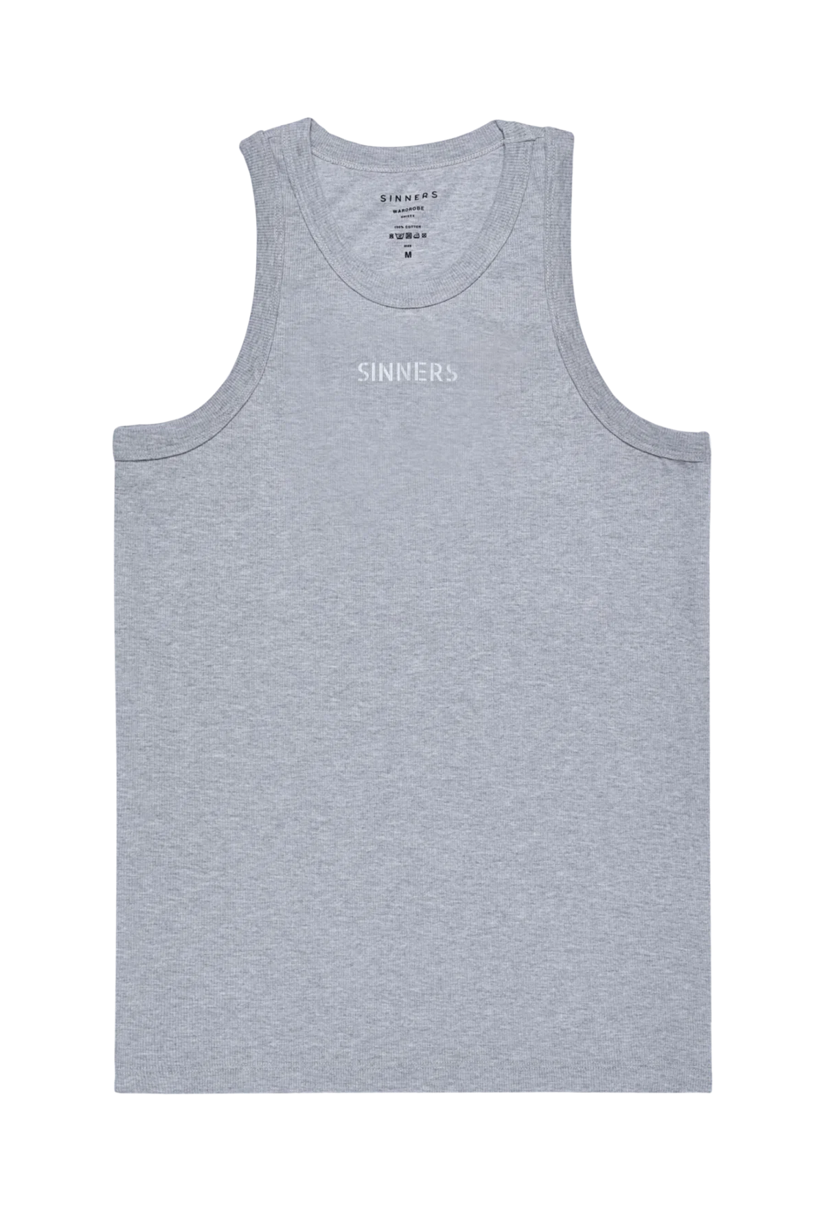 Sinners gray men tank top