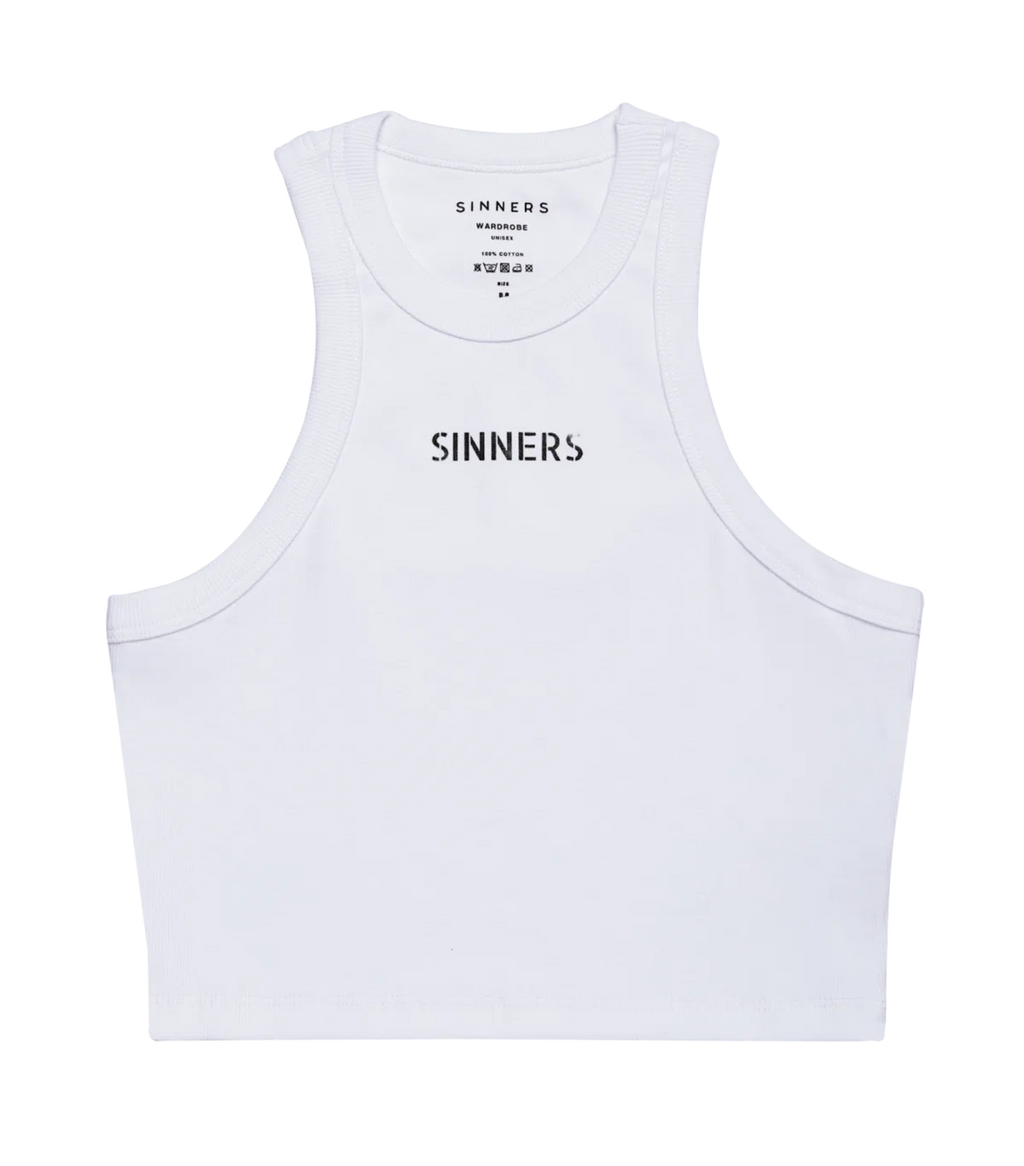 Sinners white women tank top
