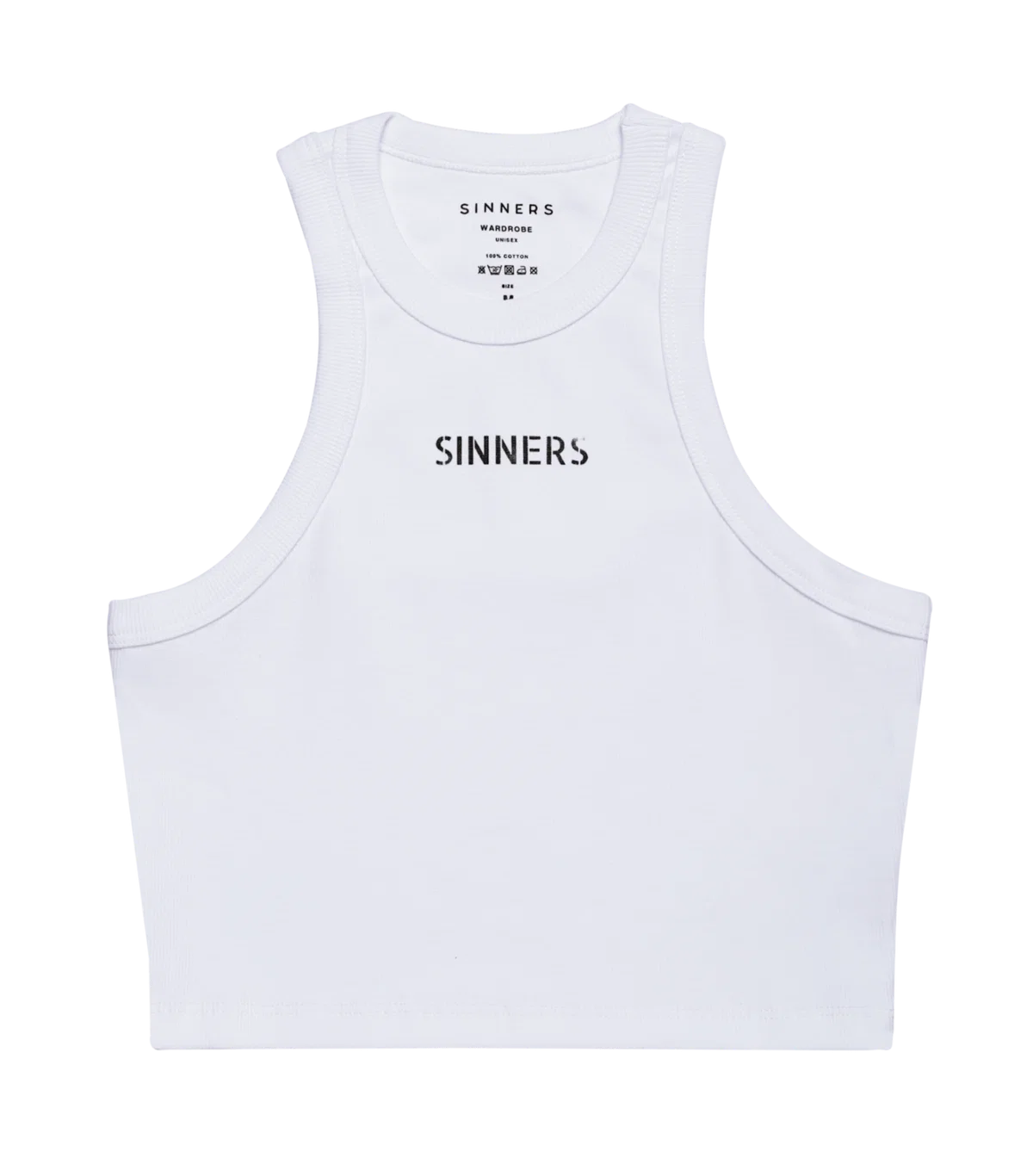 Sinners white women tank top