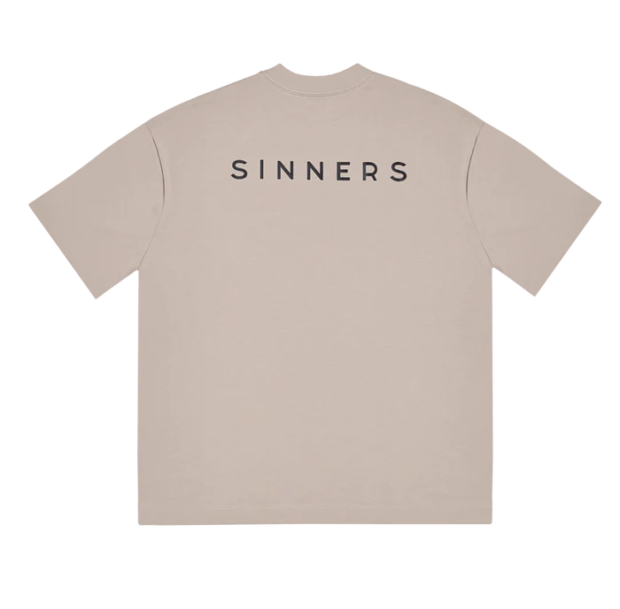 Sinners logo butter t-shirt