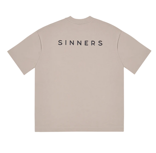 Sinners logo butter t-shirt