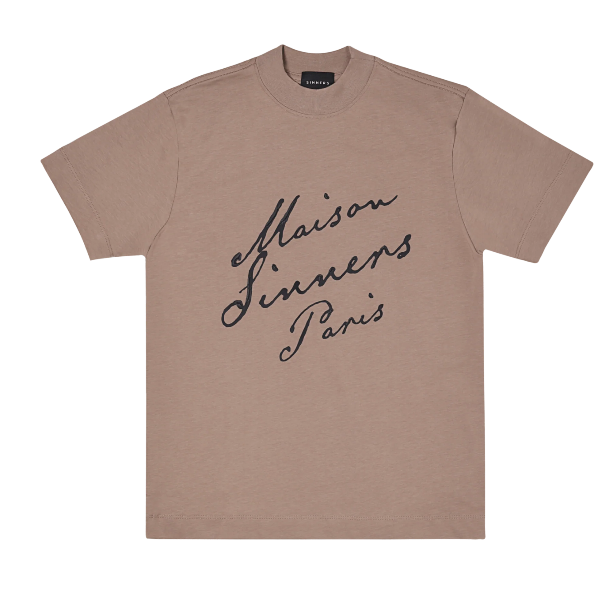 Sinners maison sinners taupe t-shirt