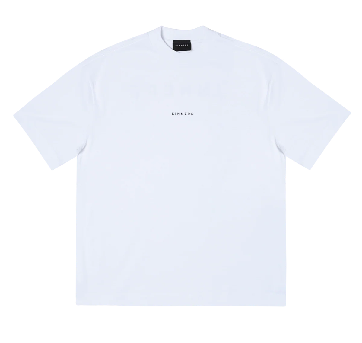 Sinners sinners logo white t-shirt
