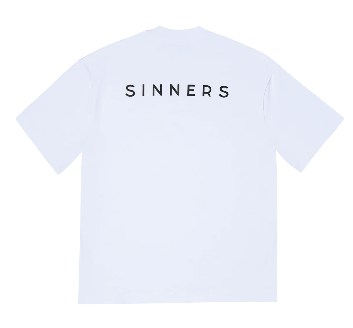 Sinners sinners logo white t-shirt