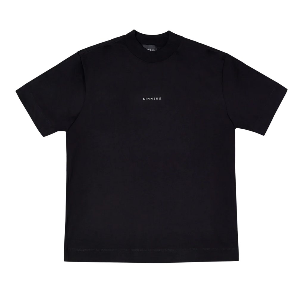 Sinners logo black t-shirt