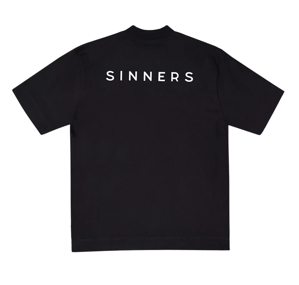 Sinners logo black t-shirt