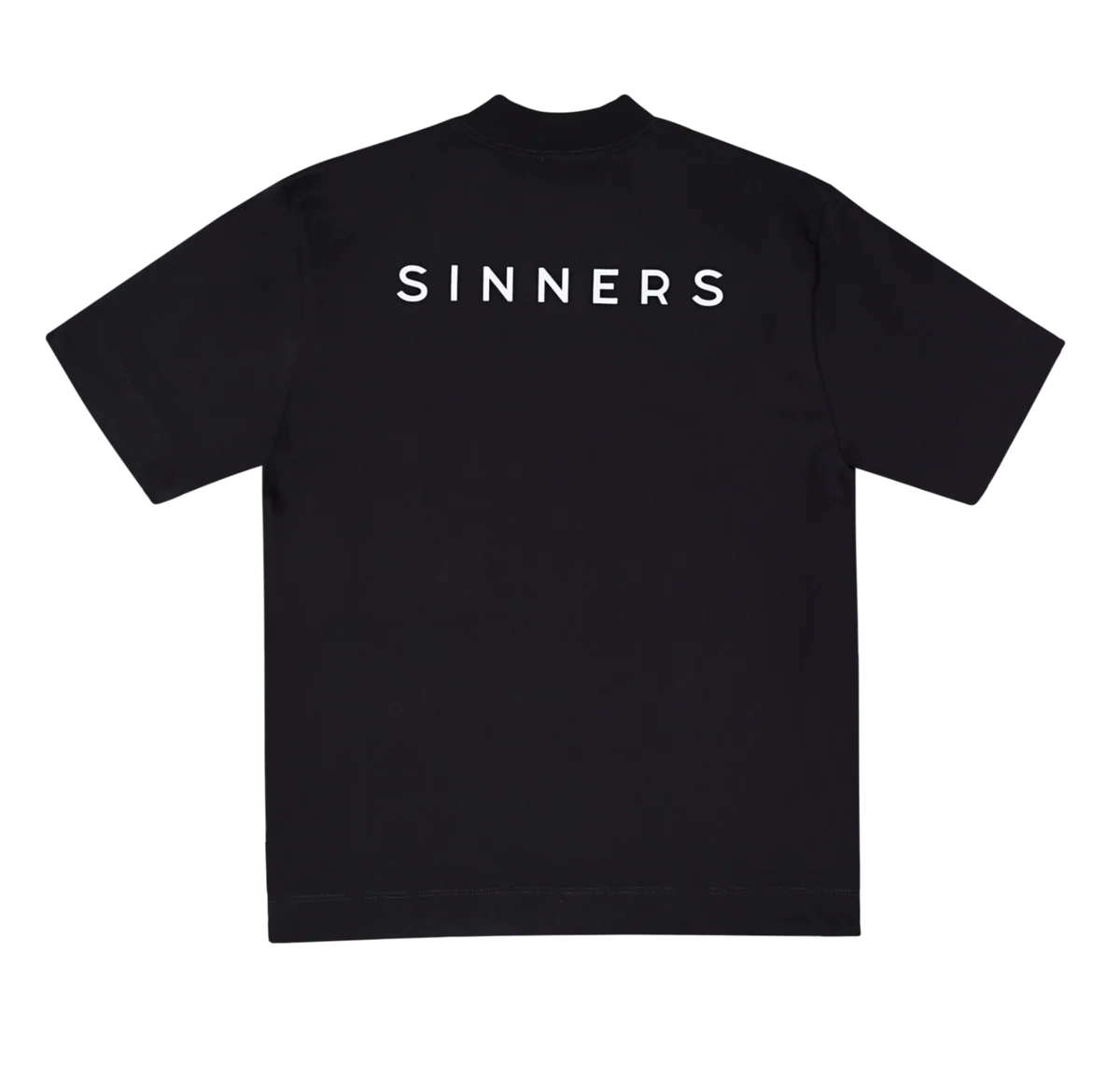 Sinners sinners logo black t-shirt